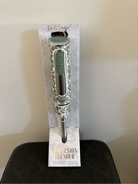 NWT Floral White & Green Immersion Blender 500 Watt 2 Speed